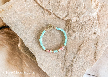 The Arizona Peruvian Opal & Rhodochrosite Bracelet