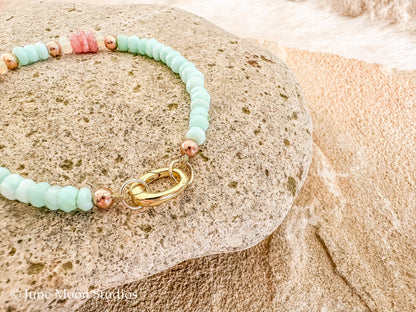 The Arizona Peruvian Opal & Rhodochrosite Bracelet