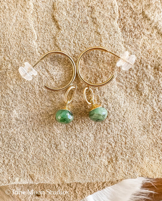 The Kaydee Emerald Kiss Earrings